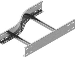 BAKS 485340 RDLC500/400H120N Kábellétra szűkítőidom 120x500/ 400 mm balos, szalaghorganyzott, anyagvastagság 2, 0 mm, villamos kábelek nyomvonalvezetéséhez (485340)
