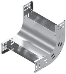 BAKS 136265 LUNP400H50 Kábeltálca sarokidom 90 fokos 50x 400 mm univerzális, függőleges, fedéllel, villamos kábelek nyomvonalvezetéséhez (136265)