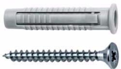 Celo 96FXSZ Nexus univerzális nylon dübel 6 mm, 4, 5x45 mm facsavarral, betonhoz, tömör és üreges falazathoz, valamint gipszkartonhoz, 50 db/csomag (96FXSZ)