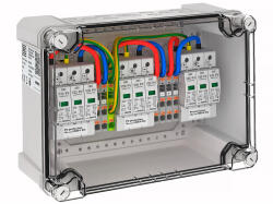 OBO PV-rendszer tokozatban T2 3x1 PV-String - 3 WR-MPP 1000V DC, világos szürke 5088425 (5088425)