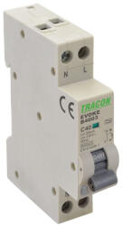 TRACON kombinált védőkapcsoló 2P 40A 30mA 1 mod. 6kA - EVOKEB4003 (EVOKEB4003)