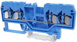 Tracon Nullavezető ipari sorozatkapocs, rugós, sínre, kék 800V 20A 0.08-2.5 mm2 4P TSKC2, 5/4-K Tracon (TSKC2,5/4-K)