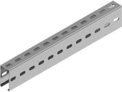 BAKS 610336 C-SÍN (profilsín) 50×100×3, 0 mm 3 m/szál szalaghorganyzott CMT50H100/3 szerelősín, kábelvezetési elemek rögzítéséhez (610336)