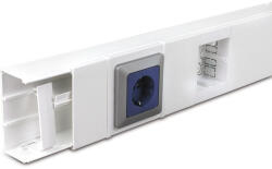 Univolt MAK 75/100 fehér 3/6M kábelcsatorna, fedéllel IP40 019010 Univolt (019010) - lumenet