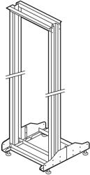 Legrand Linkeo nyitott rack szekrény 42U 1956x540x640mm szürke két tartóbordás max. 300 kg - 46395 (46395)