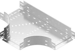 BAKS 182914 TKPJ100H80 Kábeltálca T-idom 80x 100 mm, anyagvastagság 1, 0 mm, villamos kábelek nyomvonalvezetéséhez (182914)