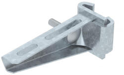 OBO oszlopra szerelhető konzol IS8-oszlophoz B110mm, merítetten tűzihorganyzott, DIN EN ISO 1461, cink 6421326 (6421326)