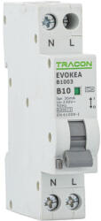 TRACON kombinált védőkapcsoló 2P 16A 30mA 1 mod. 6kA - EVOKEAC1603 (EVOKEAC1603)