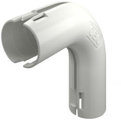 OBO Quick-Pipe 90°-os könyök M25, hófehér 2154066 (2154066)