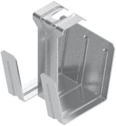 BAKS 161907 WSL75 Világítási szerelőcsatorna középpontosan függesztett tartó 75×51×62 mm, anyagvastagság 1, 5 mm, villamos szerelési feladatokhoz (161907)