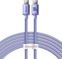 Baseus CAJY000705 Crystal Shine Series Cablu de date USB-C - USB-C 100W 2m Mov