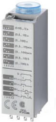 Finder 85.04. 0.024. 0000 időrelé, dugaszolható, 4 működési funkció, 4 váltóérintkező 7 A, tápfeszültség: 24 V AC/DC (85.04.0.024.0000)