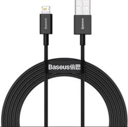 Baseus CALYS-C01 Superior Cablu de date cu încărcare rapidă USB la Lightning 2, 4A 2m Negru