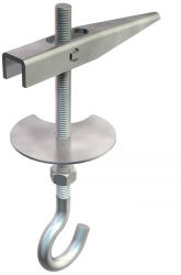 OBO billenőfejes függesztőszár mennyezet horoggal M5x100mm, galvanikusan horganyzott, EN ISO 19598 / EN ISO 4042 3482073 (3482073)
