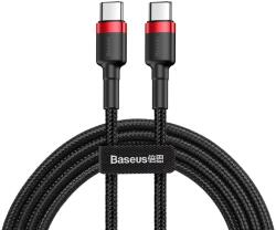 Baseus Cafule cablu de date cu încărcare rapidă USB-C - USB-C 60W 1m Roșu-negru