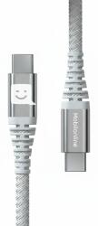 Mobilonline CABLU EKO Kevlar USB-C/USB-C 1, 2 M 60W Alb