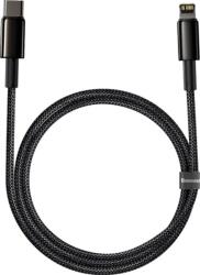 Baseus CATLWJ-A01 Tungsten Gold cablu de încărcare rapidă USB-C la Lightning 20W 2m negru