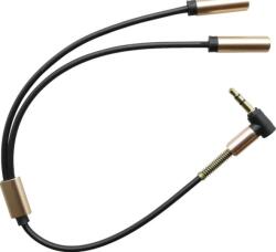 mobilNET Dual 2-în-1 split 3, 5mm Jack - Negru