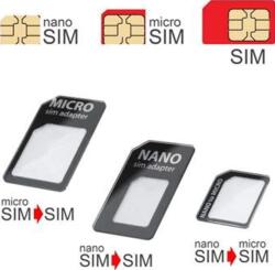 mobilNET Adaptor SIM UNI 3-în-1 MobilNET Negru