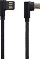 mobilNET Cablu mobilNET MicroUSB unghiular 1, 5A 1, 5 m negru textil (ambiant)