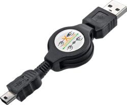mobilNET Cablu de încărcare retractabil USB / Mini USB