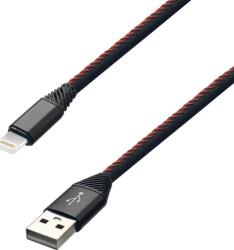 mobilNET Cablu de încărcare USB - Lightning 2A, Ambalaj eco, (TPU) 2m, Negru