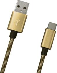 mobilNET Cablu de date USB-C 2A 1m Metalizat auriu