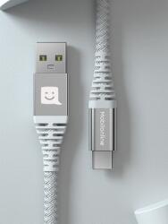 Mobilonline ECO CABLE Kevlar USB/USB-C 1, 2M 60W alb