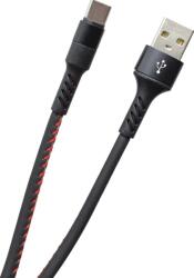 mobilNET Cablu de date Type-C 2A 1m TPU Negru