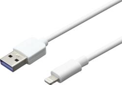 mobilNET Cablu de date USB - Lightning, 2A, 2m, Ambalaj eco, Alb