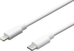mobilNET Cablu de date Tip C - Lightning 2A, Ambalaj eco, Alb, 1m