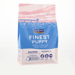 Fish4Dogs Finest Lazac Édesburgonyával Nagy Szemcsés Kölyökkutya Száraz Táp 6kg, Halas Receptúra 2 Hónapos Kortól