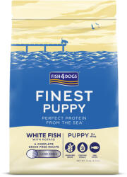 Fish4Dogs Finest Fehér Hal Burgonyával Nagy Szemcsés Kölyökkutya Száraz Táp 1, 5kg, Halas Receptúra 2 Hónapos Kortól
