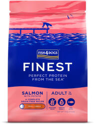Fish4Dogs Finest Lazac Burgonyával Nagy Szemcsés Száraz Kutyatáp Felnőtt Kutyáknak 1, 5kg, Teljes Értékű Halas Receptúra