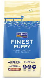 Fish4Dogs Finest Fehér Hal Burgonyával Kis Szemcsés Kölyökkutya Száraz Táp 6kg, Halas Receptúra 2 Hónapos Kortól