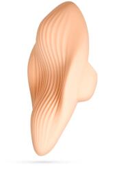Crushious Stimulator Wearable Crushious Atlantis, Remote Control, 9 Moduri Vibratii, Silicon, USB, Nude, 8.5 cm Vibrator