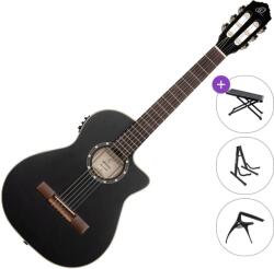 Ortega Guitars RCE125SBK-3/4 Premium SET 3/4 Satin Black Elektro-klasszikus gitár