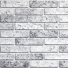 ANRO Wall Flexpanel PVC falburkoló lap - Szürke, bontott tégla mintájú műanyag burkolólap (TP10017309 - Gray brick)