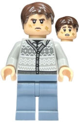  Neville Longbottom harry potter lego figura- Fair Isle Sweater, Sand Blue Legs (hp425)