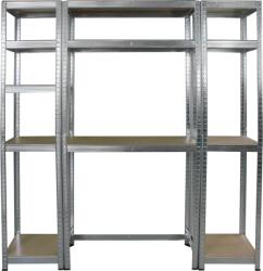  Salgó polcrendszer, 180x90x40cm+2x180x40x40cm, horganyzott