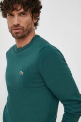 Lacoste férfi pamut pulóver - zöld M
