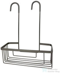 SAPHO SMART rácsos polc zuhanyzóba, 300x375x120 mm, gun metal (248981) (248981)