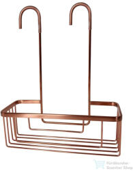 SAPHO SMART rácsos polc zuhanyzóba, 300x375x120 mm, matt réz (248982) (248982)