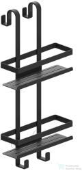SAPHO METAFORM MYLINE akasztható polc zuhanyzóba, 240x490x220mm, matt fekete (105T14001) (105T14001)