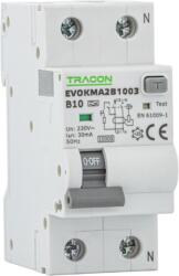 TRACON Kombinált védőkapcsoló, 2P, 2modul, B karakterisztika, B32A, 30 mA, 10kA, A (EVOKMA2B3203) (EVOKMA2B3203)