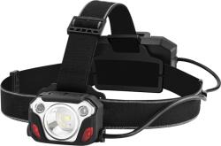 TRACON LED fejlámpa, 10 W, 1200 lm, 3, 7 V, 2x2000 mAh, 18650, IP44 (HL1000-2) (HL1000-2)