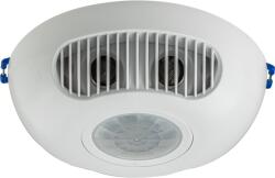 TRACON Mozgásérzékelő, infra, ultraszónikus, mennyezeti, fehér, 230 VAC, 16x12 m, 360°, 10 s-30 min, 3-2000 lux, IP20 (TMBU-47) (47)