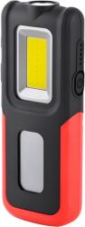 TRACON Akkumulátoros LED kézilámpa, hibrid akkumulátor, 10/5 W, 500 lm, 3, 7 V, 1200 mAh, 103040/3xAAA (STLCOB10W) (STLCOB10W)