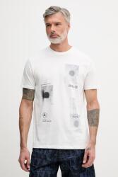 Giorgio Armani t-shirt férfi pamut - fehér XXL - answear - 17 990 Ft