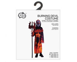 GoDan Costum carnaval pentru Copii Diavol In Flacari 110/120 (5-6 ani) GD2229 Costume bal mascat copii (GD2229) Costum bal mascat copii